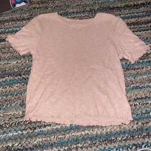 american eagle rustic pink shirt. size medium.